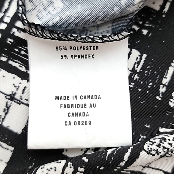 ⭐️3/ $30⭐️ Cleo Top Cowl Neck Black White 3/4 Sleeves Stretch Lightweight Sz XXL - Picture 10 of 14